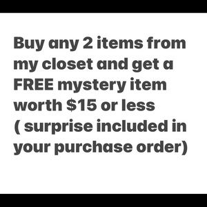 Buy 2 get 1 (surprise) item Free